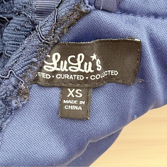 Lulus Zenith Navy Blue Lace‎ Maxi Dress, Size XS - Picture 4 of 13